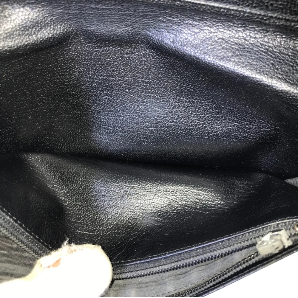CHANEL WALLET LONG WALLET LEATHER CC LOGO BLACK - Picture 7 of 12